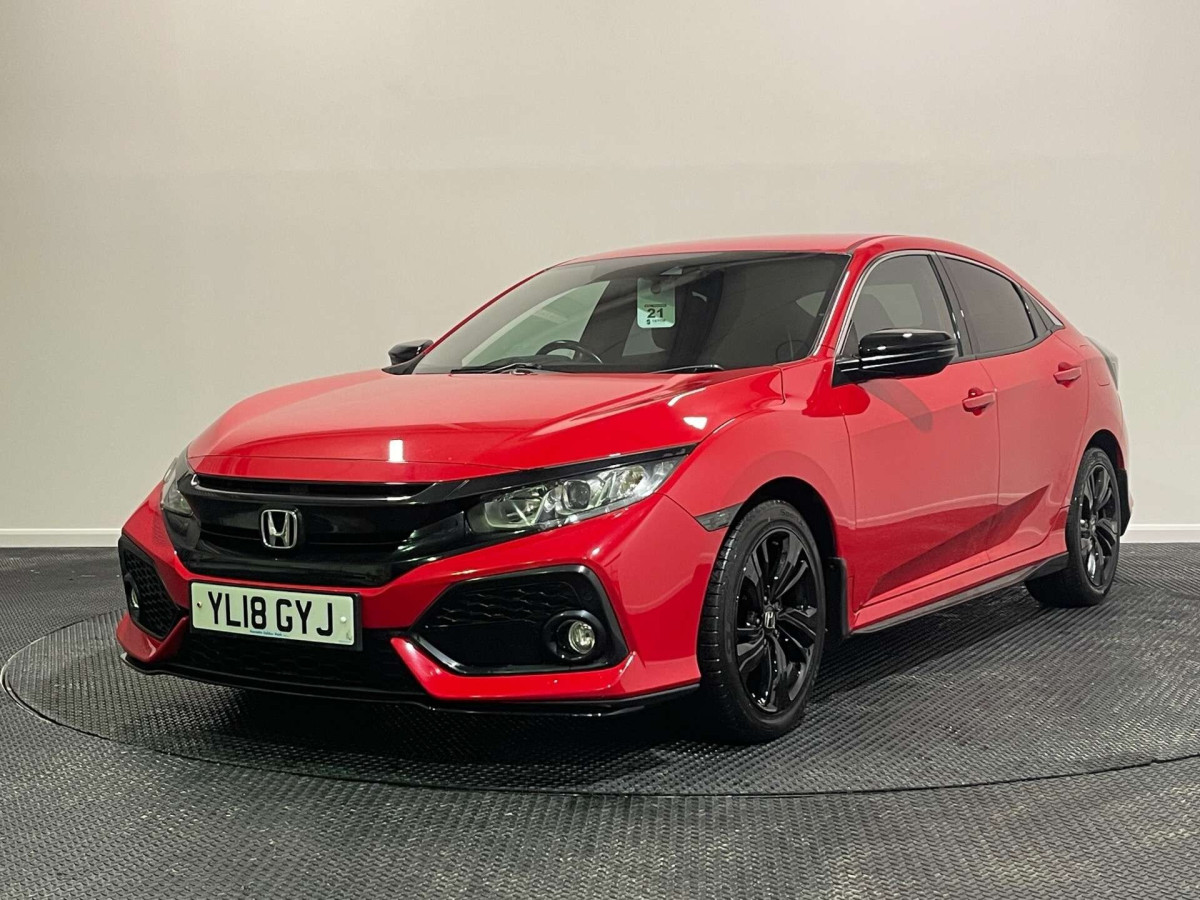 HONDA CIVIC 2018 (18) 1.0 VTEC TURBO SR HATCHBACK 5DR PETROL MANUAL EURO 6 (S/S) (126 PS) - 2018 - £10,750