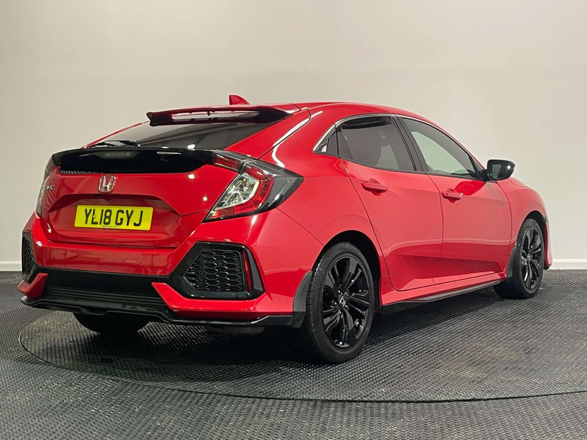 HONDA CIVIC 2018 (18) 1.0 VTEC TURBO SR HATCHBACK 5DR PETROL MANUAL EURO 6 (S/S) (126 PS) - 2018 - £10,750