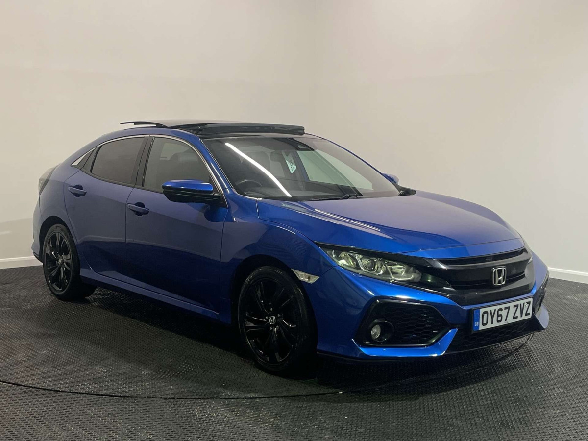 HONDA CIVIC 2017 (67) 1.0 VTEC TURBO EX HATCHBACK 5DR PETROL CVT EURO 6 (S/S) (129 PS) - 2017 - £12,500