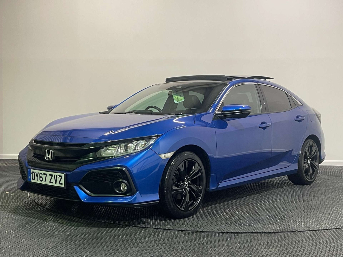 HONDA CIVIC 2017 (67) 1.0 VTEC TURBO EX HATCHBACK 5DR PETROL CVT EURO 6 (S/S) (129 PS) - 2017 - £12,500