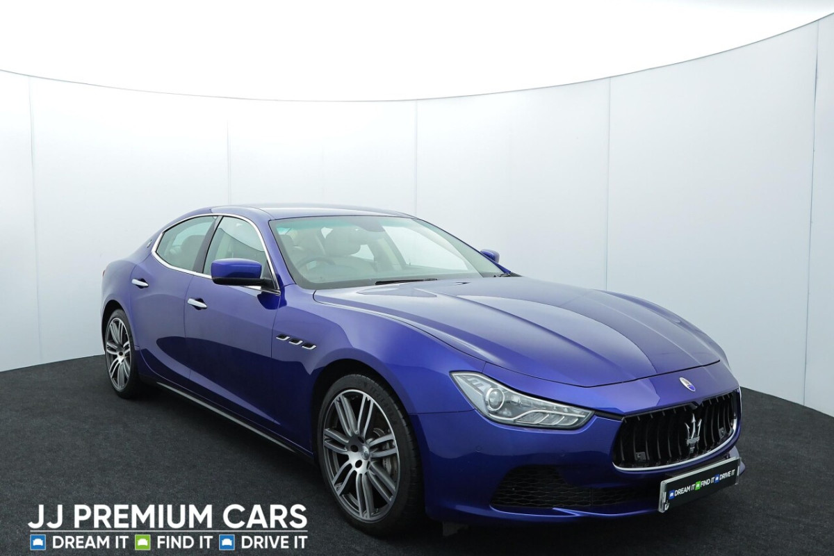 MASERATI GHIBLI 3.0 V6 SALOON 4DR PETROL ZF EURO 5 (330 PS) DAB, CRUISE CONTROL, VOICE CONT - 2014 - £12,000